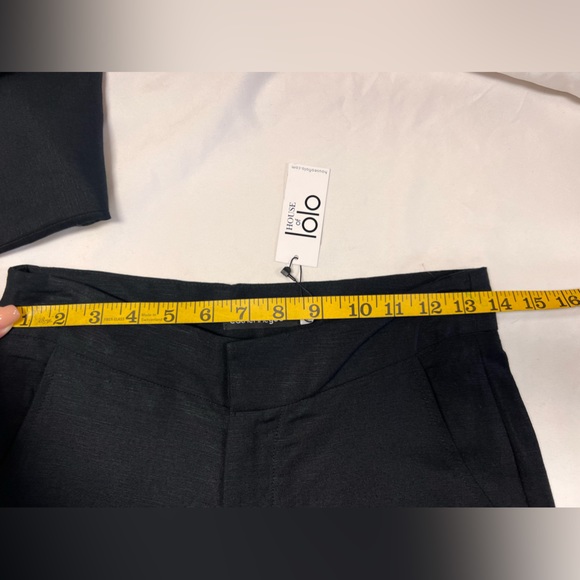 Catherinegee NWT Silk Linen Blend Culotes in Black Size 4 - Picture 9 of 11